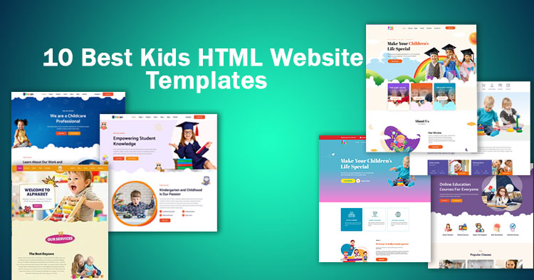 10 Best Kids HTML Website Templates postfeatured