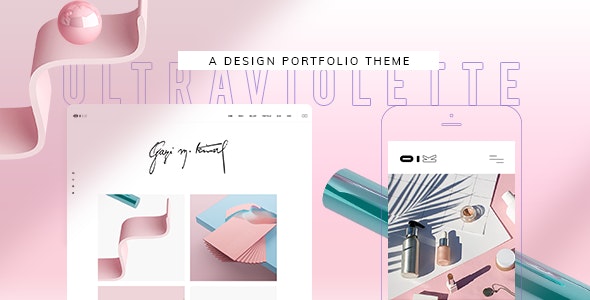 Graphic Design Portfolio WordPress Theme 4 - UltraViolette