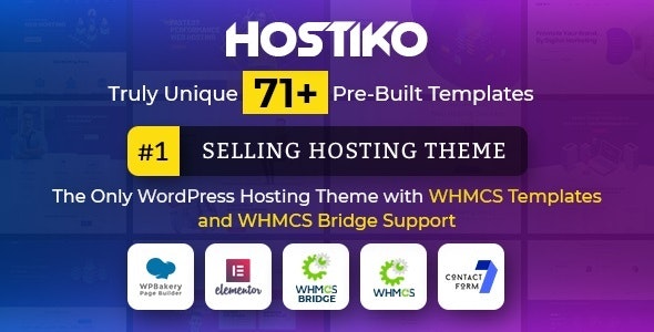 Best Hosting Themes - Hostiko WordPress WHMCS Hosting Theme