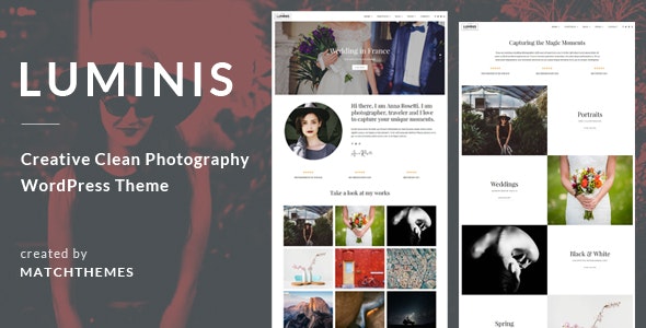 Luminis - Photography WordPress Theme for Wedding, Travel, Event Portfolios for professional photographers and agencies