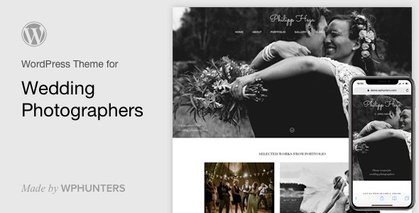 PH - Wedding Photography Portfolio WordPress Theme for professional photographers and agencies